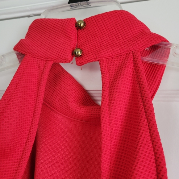 Super sexy red midi cocktail dress - Picture 4 of 5